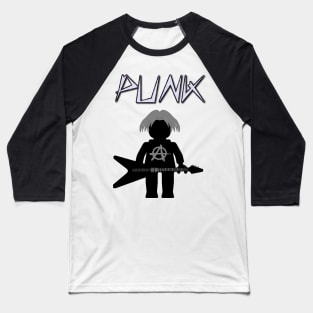 Punk Guitarist Minifig by Customize My Minifig Baseball T-Shirt